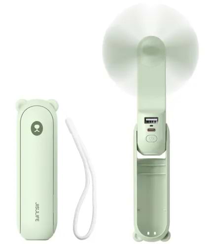 Вентилятор портативный Jisulife F8X Green